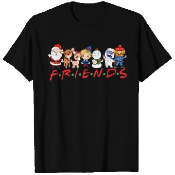Discover Christmas Friends Santa Rudolph Snowman Family T Shirts