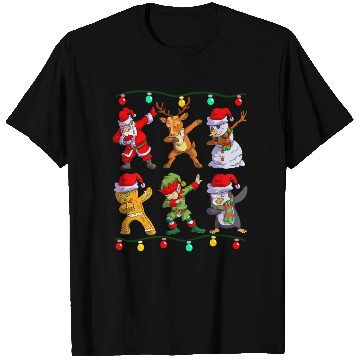 Discover Christmas Kids Boys Men Dabbing Santa Elf Deer T Shirts