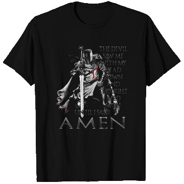Discover The Crusader The Devil Saw Me Knight Templar T Shirts