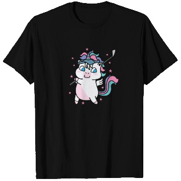Discover Unicorn playing Golf Fabulous Creature Sport T Shirts
