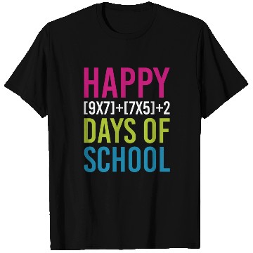 Discover Happy 100 Days Of School Funny Math Teacher T Shirts