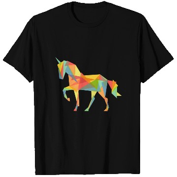 Discover Fractal Geometric Unicorn T Shirts