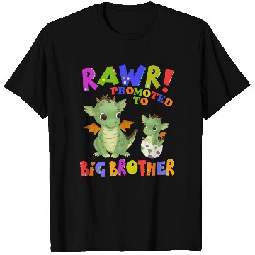 Discover Rawr! Promoted To Big Brother Cute Dragon Baby T Shirts