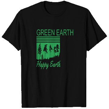 Discover Green Earth Happy Earth Earth Protection Support T Shirts