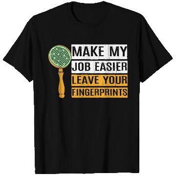 Discover Funny Forensic Science Humor Crime Detective T Shirts