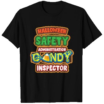Discover Halloween Costume Halloween Safety Candy Inspector T Shirts