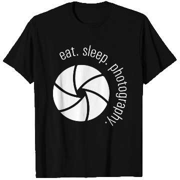 Discover Eat Sleep Photography Cool Camera Aperture T Shirts