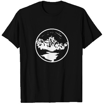 Discover Nature Lover Midnight Sky Hiking Camping Outdoor T Shirts