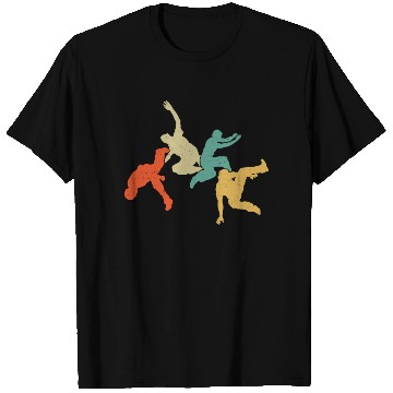 Discover Parkour Free Running Traceur Retro T Shirts