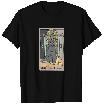 Discover Cat High Priest Tarot Card Design for a Tarot Car T Shirts