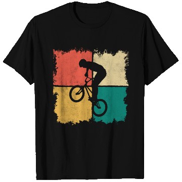 Discover BMX Bike Stunts Retro Design Bicycle Riders BMX T Shirts