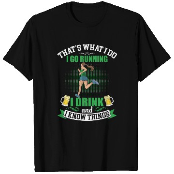 Discover I Go Running Funny Beer T Shirts