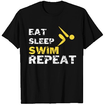 Discover EAT SLEEP SWIM REPEAT T Shirts