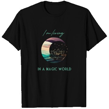Discover Magic Spiritual Desert Moon Water Lily T Shirts