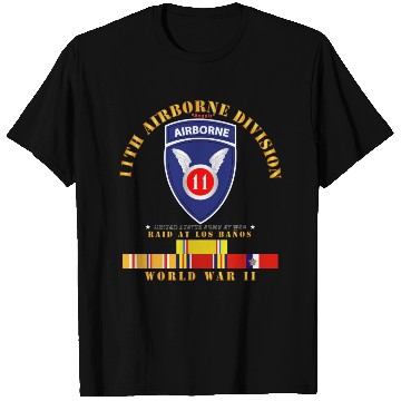 Discover 11th Airborne Division Raid at Los Baños WWII wPAC T Shirts