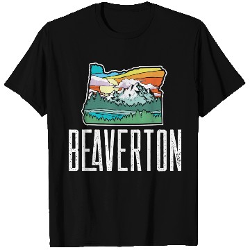 Discover Beaverton Vintage Oregon Nature Outdoors Retro Gra T Shirts