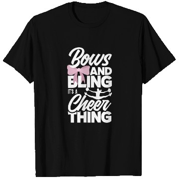Discover Bows And Bling It's A Cheer Thing Cheerleading T Shirts