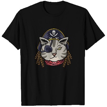 Discover Pirate Cat Cat Mom Gift T Shirts