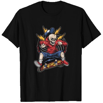 Discover Skater Skeleton On Skateboard - Halloween T Shirts