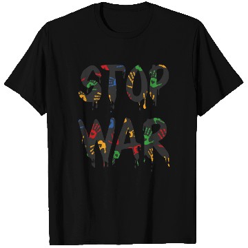 Discover Stop War Heart Handprint, Pray for Ukraine T Shirts