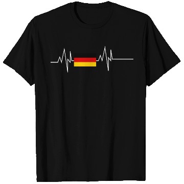 Discover Germany Flag Heartbeat T Shirts