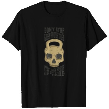Discover Never give up halloween train hard fitness T Shirts