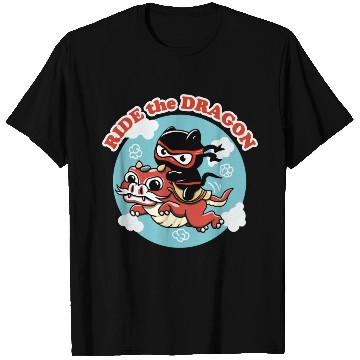 Discover Ride The Dragon | Kawaii Ninja Cat T Shirts