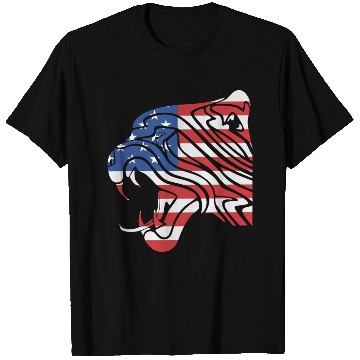 Discover USA Flag Leopard Tattoo T Shirts