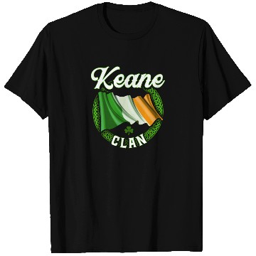 Discover Keane Surname Irish Last Name Ireland Flag T Shirts