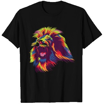 Discover Lion Colorful T Shirts