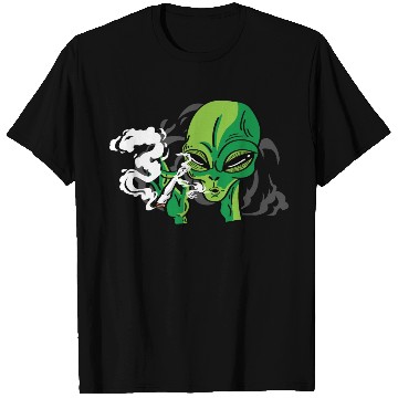 Discover Alien Smoking Gangster Gift T Shirts