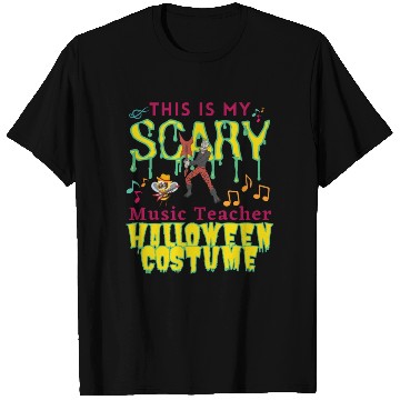 Discover This Is My Scary Music Teacher Halloween Costume T Shirts