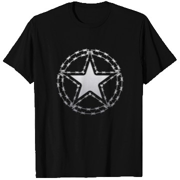 Discover Barbed Wire US Army Star T Shirts