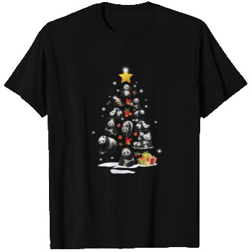 Discover Panda Christmas Tree Panda Xmas Funny Gift T Shirts