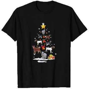 Discover Goat Christmas Tree Goat Xmas Funny Gift T Shirts