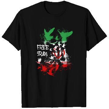 Discover free iran, freedom, iran, no headscarves, flag T Shirts