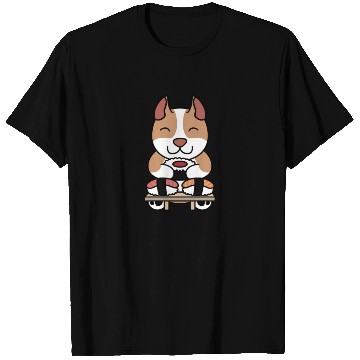 Discover Sushi Lover Pit Bull T Shirts