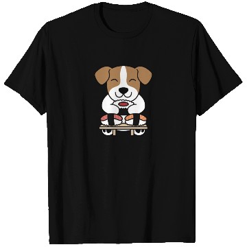 Discover Sushi Lover Jack Russell Terrier T Shirts