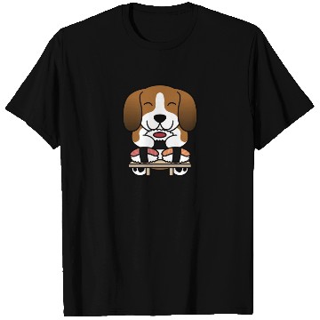 Discover Sushi Lover Basset Hound T Shirts