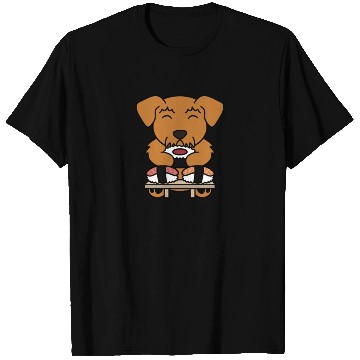 Discover Sushi Lover Airedale Terrier T Shirts