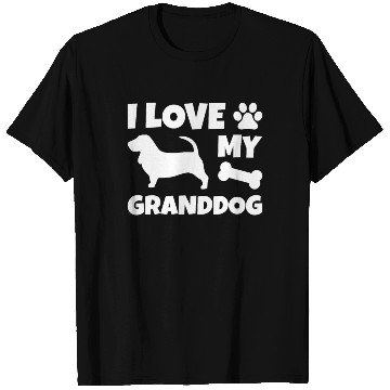 Discover I Love My Granddog Basset Hound T Shirts