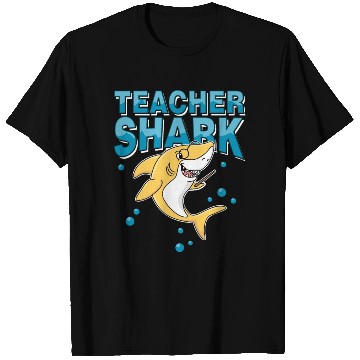 Discover Teacher shark .. school student lessons enrollment T Shirts