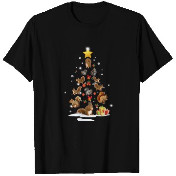 Discover Squirrel Christmas Tree Squirrel Xmas Funny Gift T Shirts