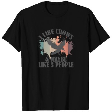 Discover I Like Crows and maybe like 3 People Raven T Shirts