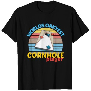 Discover worlds oakyest cornhole player two T Shirts