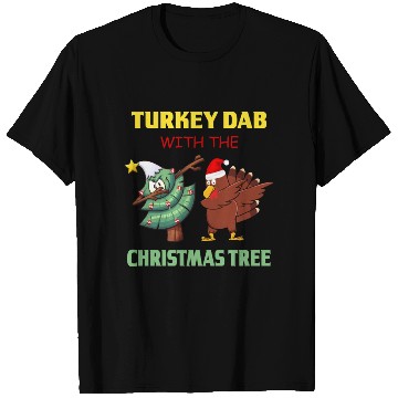 Discover Funny Dabbing Turkey Thanksgiving Christmas Tree T Shirts