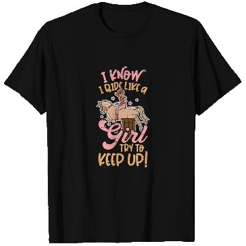 Discover Barrel Racing Rodeo Equestrian Horse Barrel Racer T Shirts