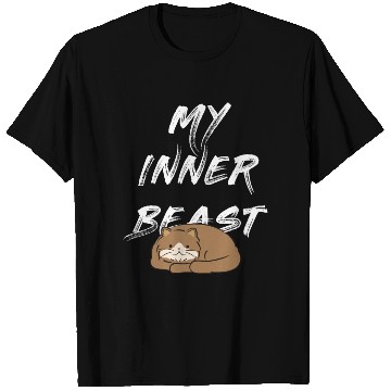Discover My Inner Beast text white T Shirts
