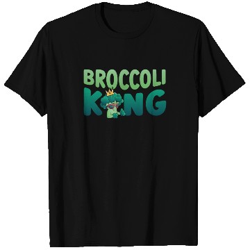 Discover Broccoli King Vegetarian Vegetable Veggies Vegan T Shirts