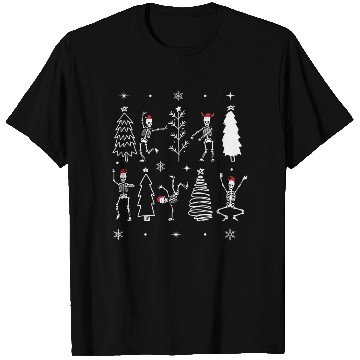 Discover Funny Goth Christmas, skeleton dancing christmas T Shirts